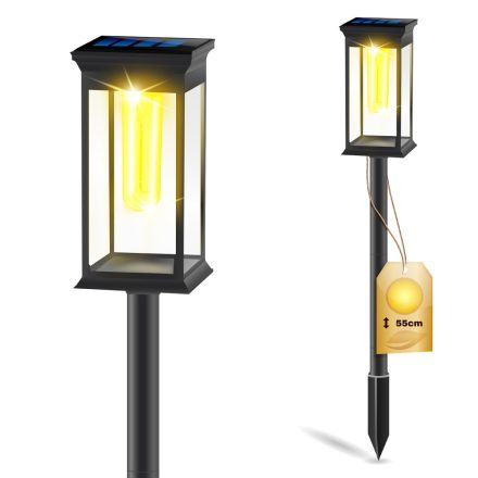 LED napelemes kerti lámpa 3000K IP65 Plug-in DOREA LUMILED