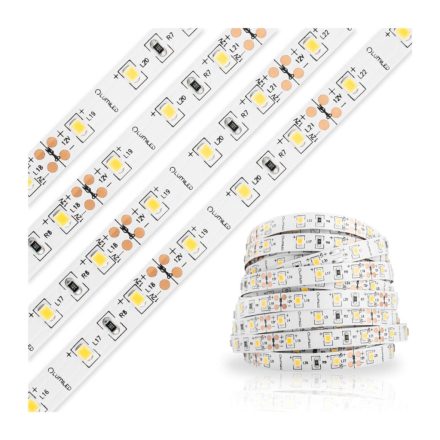 LED szalag 12V 4.8W 60LED 2835 Semleges IP65 8mm 1m