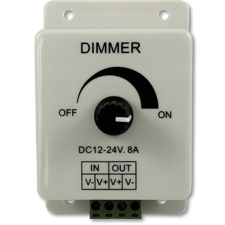 Dimmer LED szalagokhoz Kézi vezérlő 8A 12V gombbal