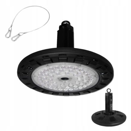 Ipari LED lámpa High Bay Fixture 150W 21000lm 5000K függeszthető, szabályozható IP65