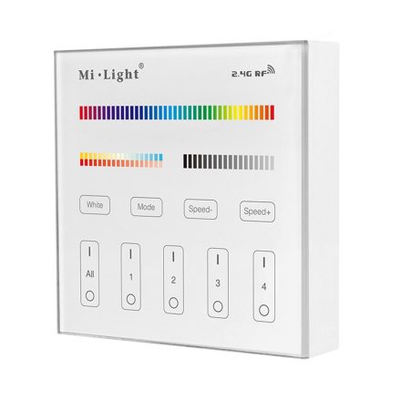 RGB+CCT LED kijelző WALL TOUCH 4 ZONE Mi-Light - B4