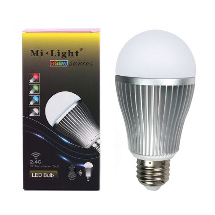 E27 LED izzó 9W 850lm RGB+W Melegfehér WI-FI Mi-Light - FUT016WW