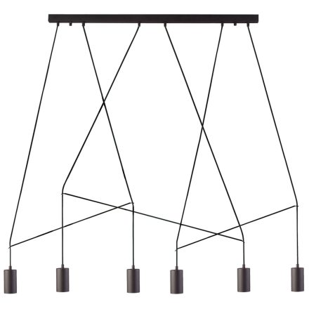 IMBRIA 9675 Nowodvorski mennyezeti lámpa fekete 6xGU10 függesztett geometriai acél