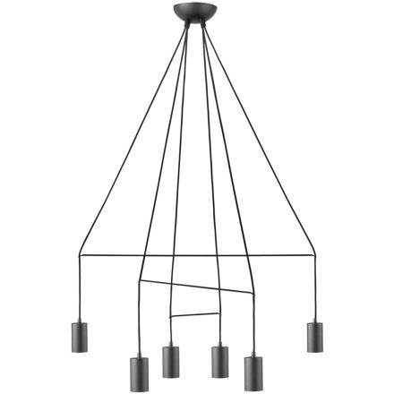 IMBRIA 9677 Nowodvorski mennyezeti lámpa fekete 6xGU10 függesztett geometriai acél