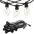 Outdoor Garden Girland fénylánc FESTOON LIGHTS 7873 10xE27 IP65 6m fekete Nowodvorski