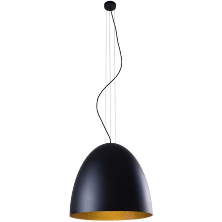 EGG L 9024 Nowodvorski mennyezeti lámpa fekete és arany 5xE27 függőcső acél ⌀55 cm modern