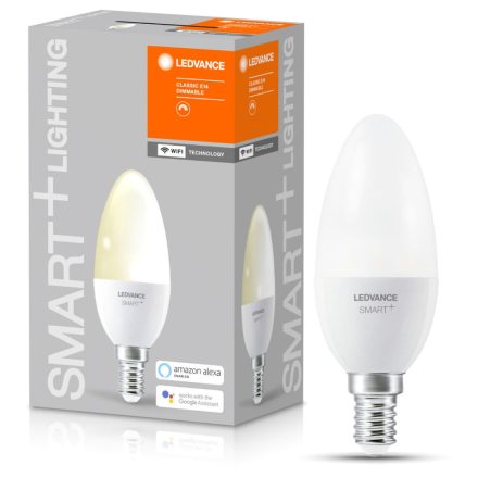 E14 B35 LED izzó 5W 470lm 2700K meleg LEDVANCE SMART+ WiFi szabályozható