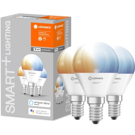 3PAK LED izzó E14 P45 5W 470lm CCT LEDVANCE SMART+ WiFi szabályozható