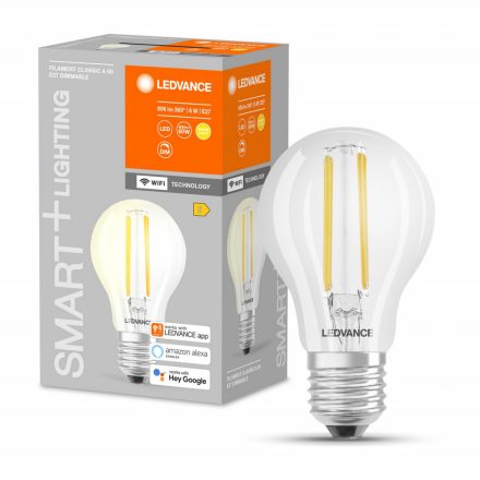 E27 A60 LED izzó 6W 806lm 2700K Meleg SMART+ WiFi Izzószál szabályozható Klasszikus LEDVANCE