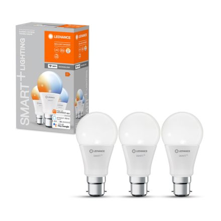 3PAK LED izzó B22d A60 9W 806lm 215° SMART+ WiFi CCT szabályozható klasszikus LEDVANCE