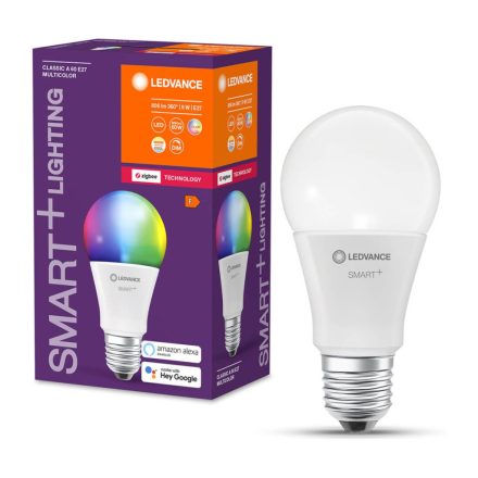 E27 A60 LED izzó 9W 806lm CCT RGB LEDVANCE SMART+ ZigBee szabályozható