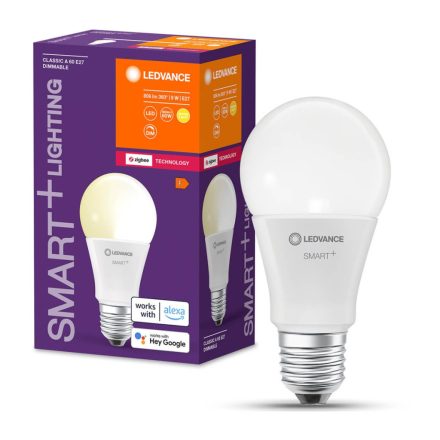 E27 A60 LED izzó 9W 806lm 2700K meleg LEDVANCE SMART+ ZigBee szabályozható