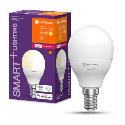 E14 P45 LED izzó 4.9W 470lm 2700K meleg LEDVANCE SMART+ ZigBee szabályozható