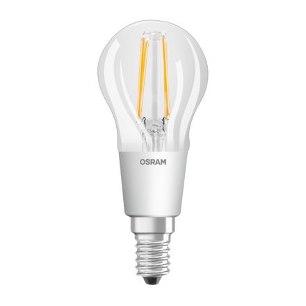 E14 P45 LED izzó 4.5W = 40W 470lm 2700K meleg 300° OSRAM Superstar izzószál szabályozható