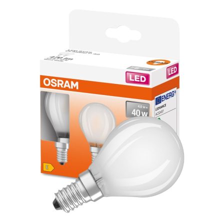 2db LED izzó E14 P45 4W = 40W 470lm 2700K  300° OSRAM 