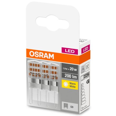 3PAK LED G9 KAPSZULA 1,9W = 20W 200lm 2700K  OSRAM alap