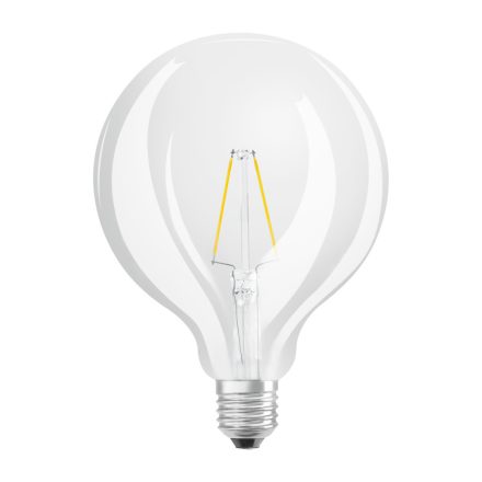 LED izzó E27 G125 3W = 25W 250lm 2700K 300° OSRAM STAR 