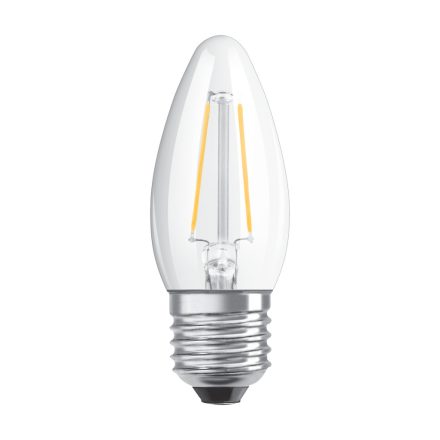 LED izzó E27 B35 CL 4.8W = 40W 470lm 2700K 300° OSRAM SUPERSTAR izzószál szabályozható