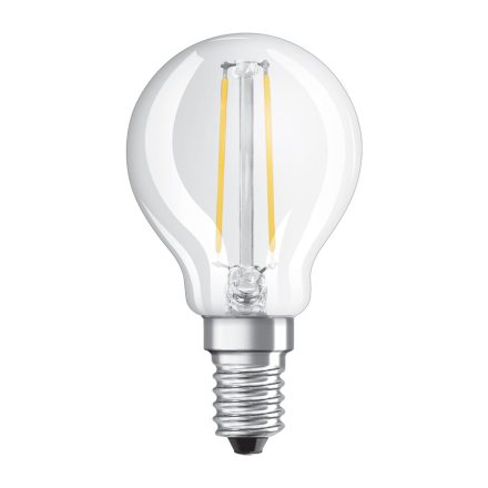 LED izzó E14 P45 CL 1.5W = 15W 136lm 2700K 300° OSRAM STAR izzószál