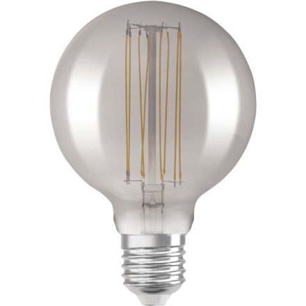 Dekoratív LED izzó E27 G95 11W = 42W 500lm 1800K meleg 320°-os izzószálas fényerőszabályzó OSRAM Vintage 1906