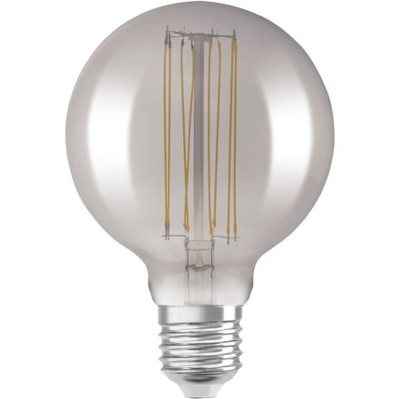 Dekoratív LED izzó E27 G125 11W = 42W 500lm 1800K , 320°-os izzószál, szabályozható OSRAM Vintage 1906