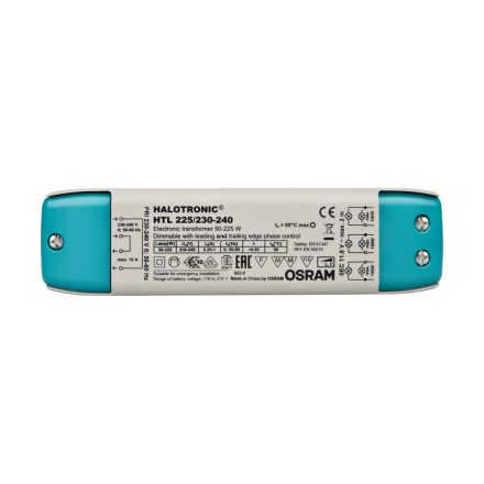 Halogén tápegység fázisvezérlő fázis dimmer 50-225W 11,6-11,7V OSRAM HTL Compact