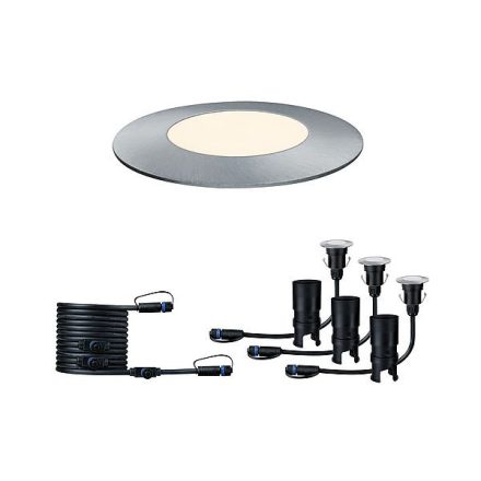 Süllyesztett lámpa FLOOR MINI Plug & Shine LED 3x2.5W 3000K 24V IP67 Silver Paulmann