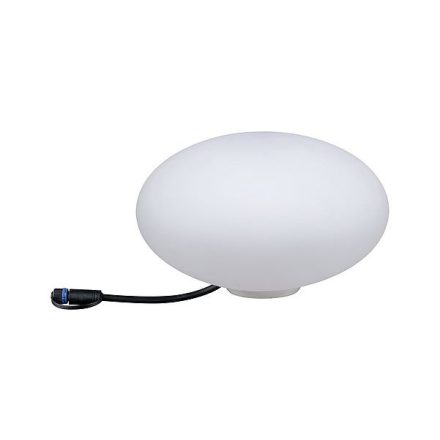 Kültéri kerti lámpa Plug & Shine Stone LED 2.8W 24V IP67 3000K ovális 28cm fehér Paulmann