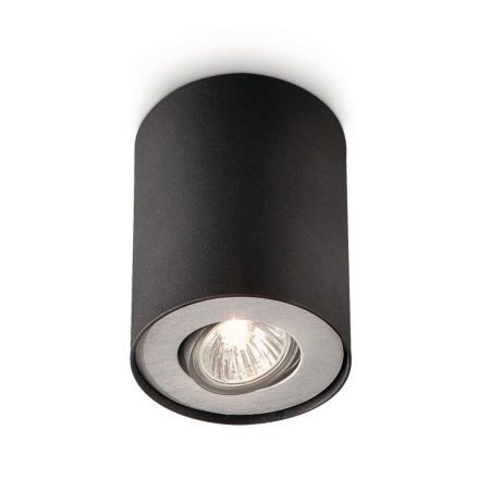 Felületre szerelhető LED GU10 lámpatest Philips myLiving Pillar Black 56330/30/PN