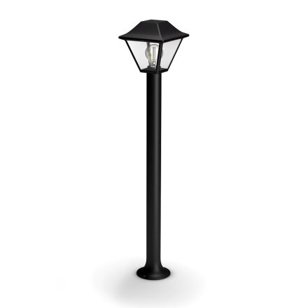 Kültéri LED kerti lámpa ALPENGLOW myGarden E27 IP44 oszlop 90cm Lámpás Fekete PHILIPS