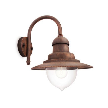 Kerti lámpa LED fali lámpa RAINDROP myGarden E27 IP44 Lámpa Down Brown PHILIPS-hez