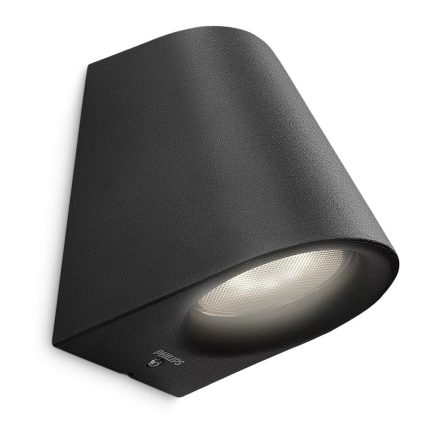 Kerti lámpa LED fali lámpa VIRGA myGarden 3W 2700K IP44 Fekete PHILIPS