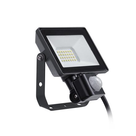 LED-es reflektor 20W 1800lm 3000K IP65 fekete mozgás- és szürkületérzékelővel ProjectLine Floodlight PHILIPS