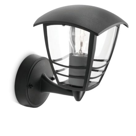 Kerti lámpa LED fali lámpa CREEK myGarden E27 IP44 Lámpa Up Black PHILIPS-hez