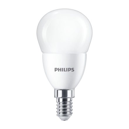 LED izzó E14 7W = 60W 806lm 6500K hideg BALL PHILIPS