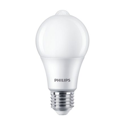 E27 A60 LED izzó 8W = 60W 806lm 2700K 280° PHILIPS mozgásérzékelő