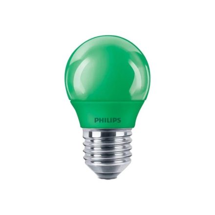 LED golyós izzó E27 P45 3.1W zöld PHILIPS