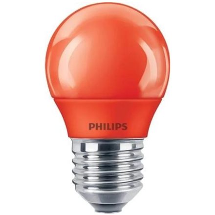 LED golyós izzó E27 P45 3.1W Piros PHILIPS