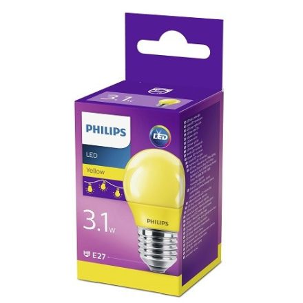 LED golyós izzó E27 P45 3.1W sárga PHILIPS