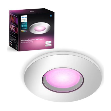 Süllyesztett LED fürdőszobai lámpatest Xamento 4.2W IP44 CCT RGB kerek PHILIPS HUE Bluetooth