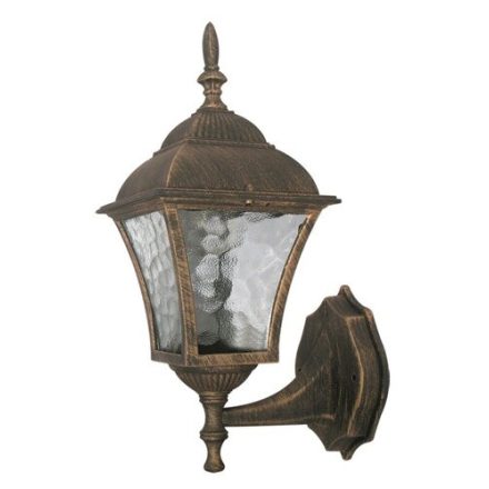 Kerti lámpa LED fali lámpa TOSCANA E27 IP43 Top Lantern Antique Gold RABALUX