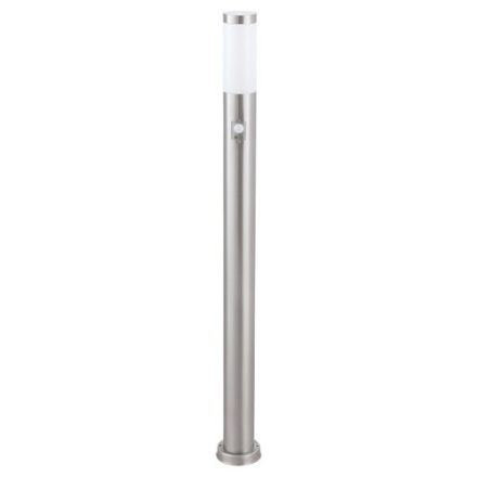 Kültéri LEDi lámpa TORCH E27 IP44 piros 110cm Inox mozgásérzékelővel RABALUX