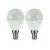 2PAK LED izzó E14 G45 3.2W = 25W 220lm 3000K Meleg 130° GOLDLUX (Polux)