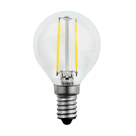 E14 P45 LED izzó 2W = 23W 230lm 3000K  360° GOLDLUX izzószál (Polux)