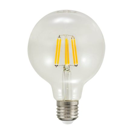 E27 G95 LED izzó 7,5W = 75W 1055lm 3000K 360°-os GOLDLUX izzószál (Polux)