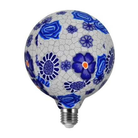 E27 G125 LED izzó 4W 1900K 320° Izzószál Folk Blue Dekoratív