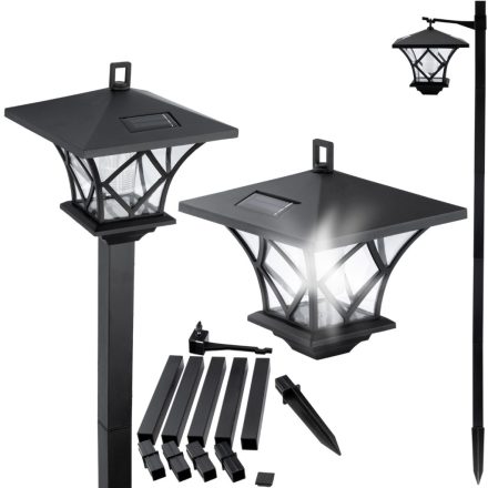 LANTERN LED napelemes kerti lámpa 155cm HIGH ARTIS 6000K GOLDLUX (Polux)