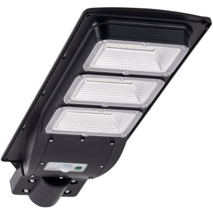 LED reflektor 200-1000lm 6000K IP65 10W Solar Black mozgás- és szürkületérzékelővel + távirányító STREET-9 GOLDLUX (Polux)