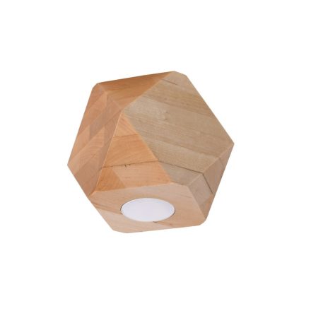 Felületre szerelhető lámpatest WOODY GU10 Geometric Wooden SOLLUX