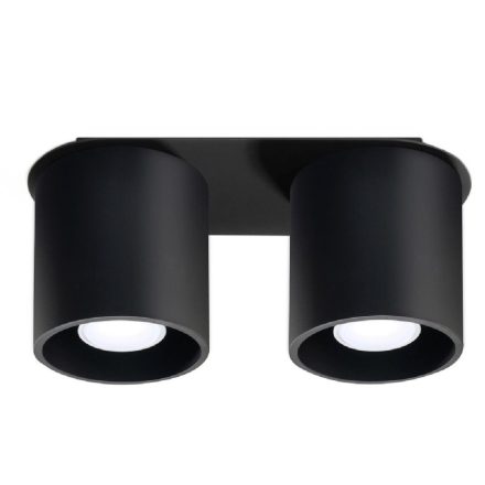 Felületre szerelhető lámpatest ORBIS 2 2xGU10 Minimalist Black Tube SOLLUX